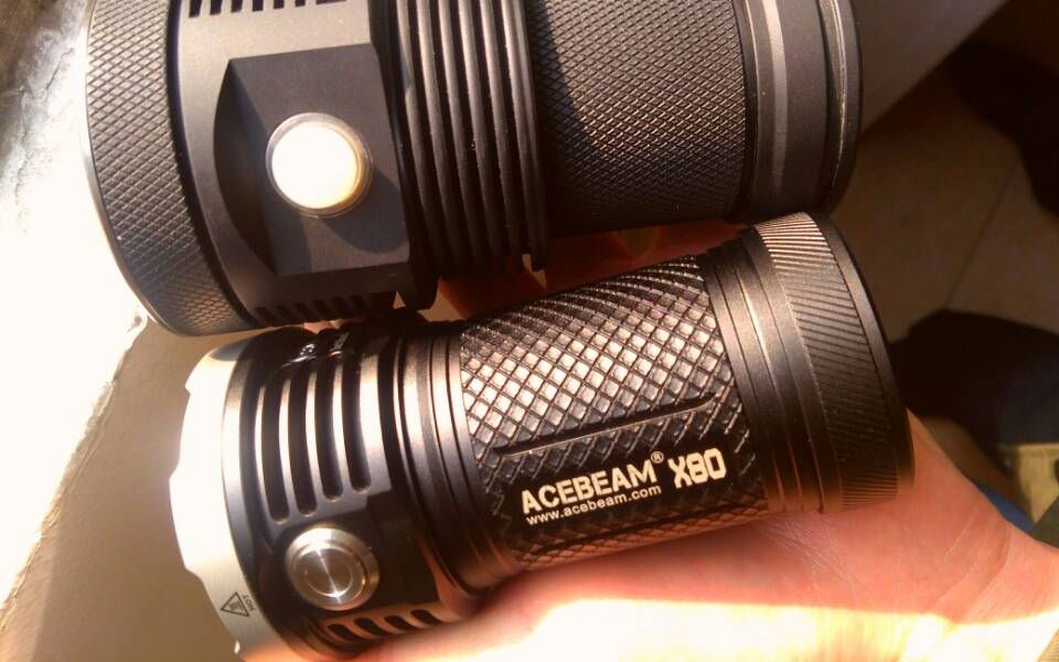 筒友不上哔站acebeamx80高光通大泛光手电夜射体验