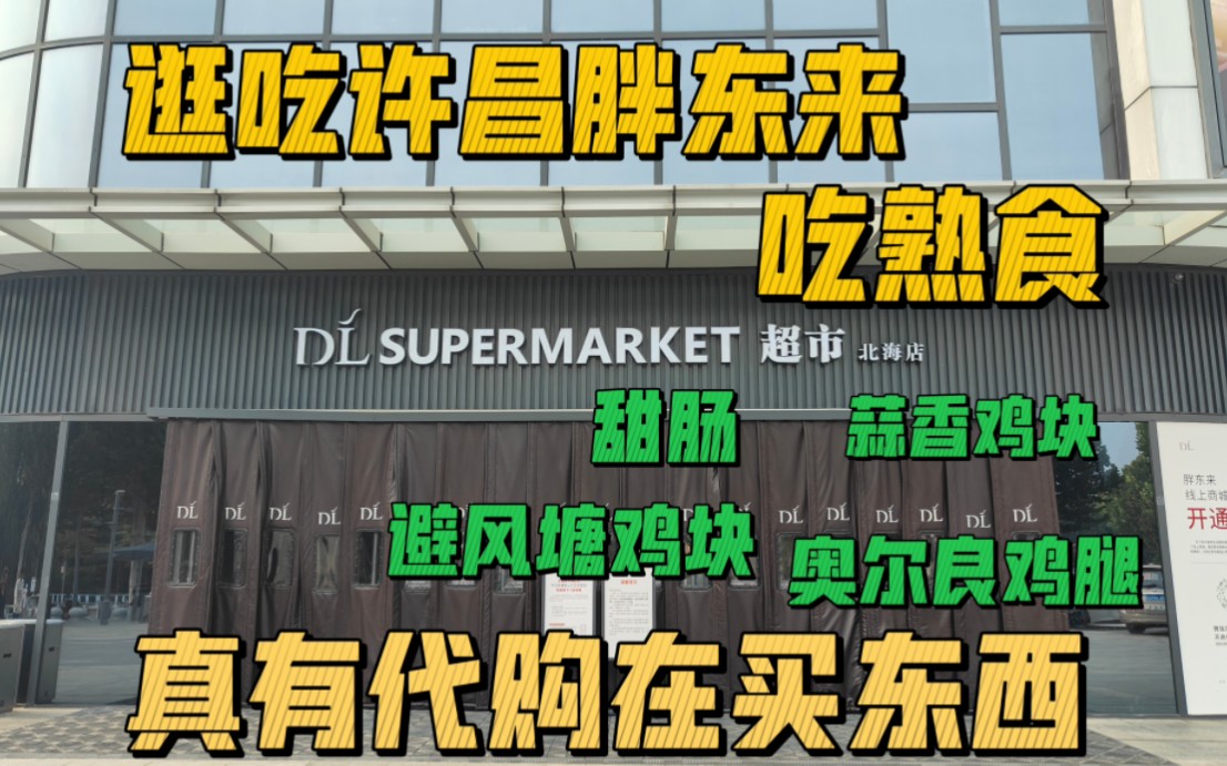 逛吃许昌胖东来北海店,胖东来的熟食味真好,真有代购在买东西哔哩哔哩bilibili