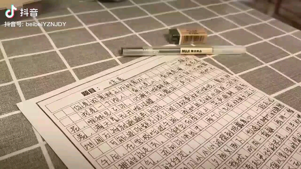 作文的最后一句写着:“也只是因为那个盛夏的骄阳太美,你成了我心中独一无二的惊喜海岛”哔哩哔哩bilibili