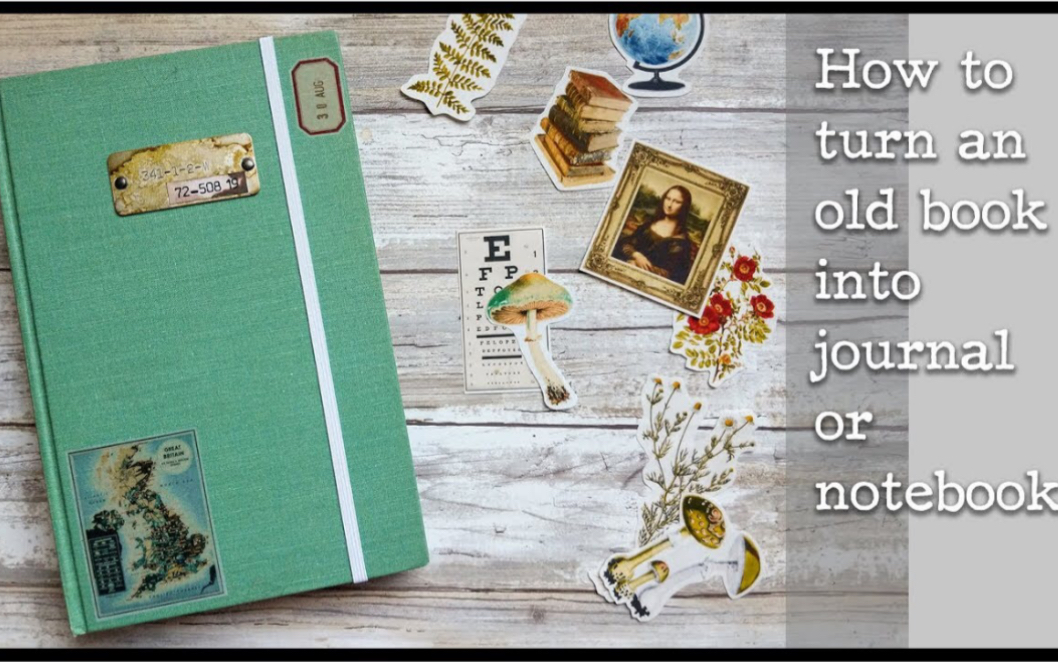 【junkjournal】旧书改造教程How to turn an old Book into Notebook or Journal  Tutorial哔哩哔哩bilibili