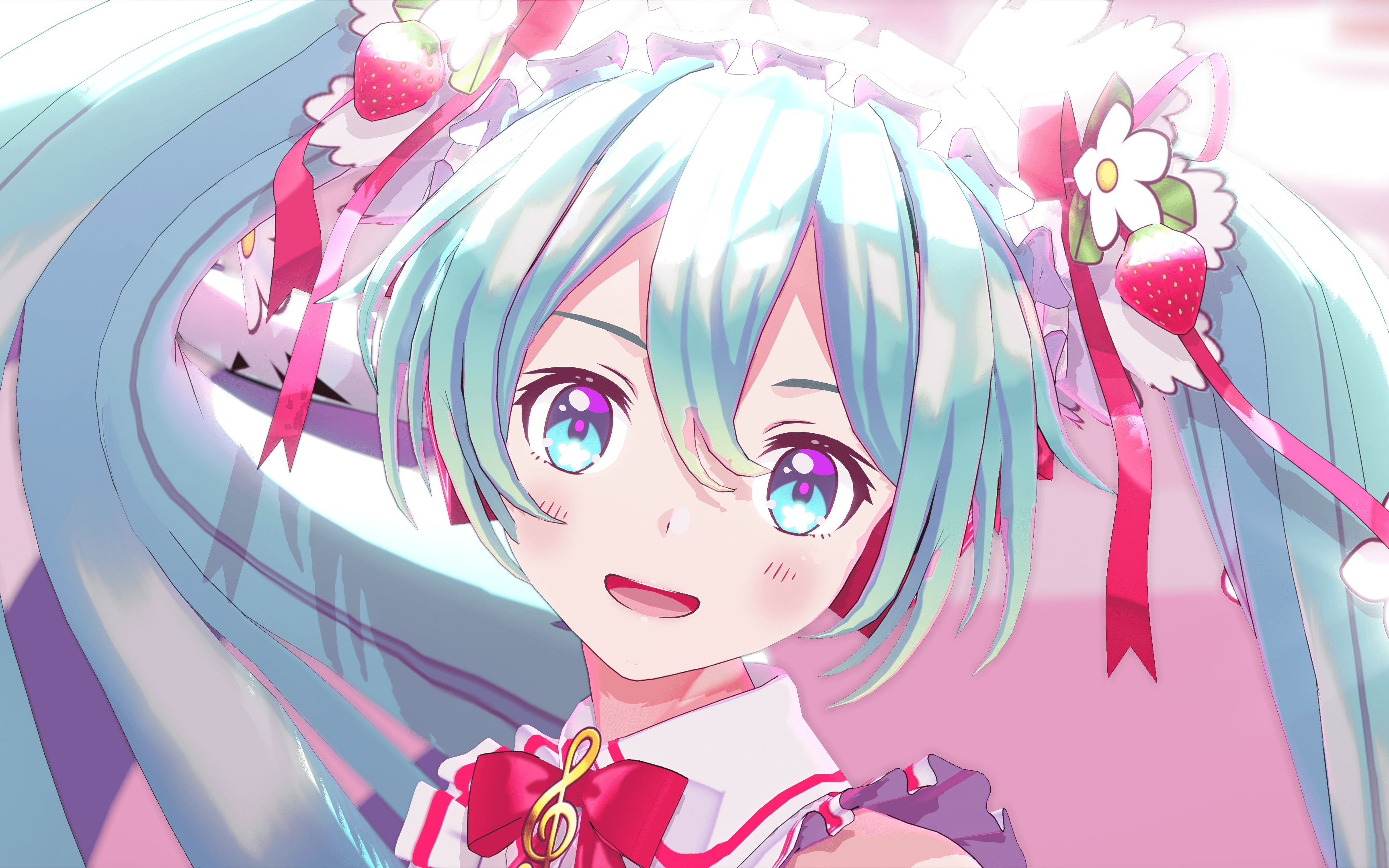 【初音15周年】这是我见过最可爱的🍓初音!!!_哔哩哔哩_bilibili