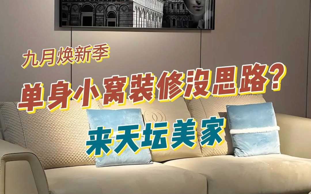 单身小窝装修没思路?来天坛美家哔哩哔哩bilibili