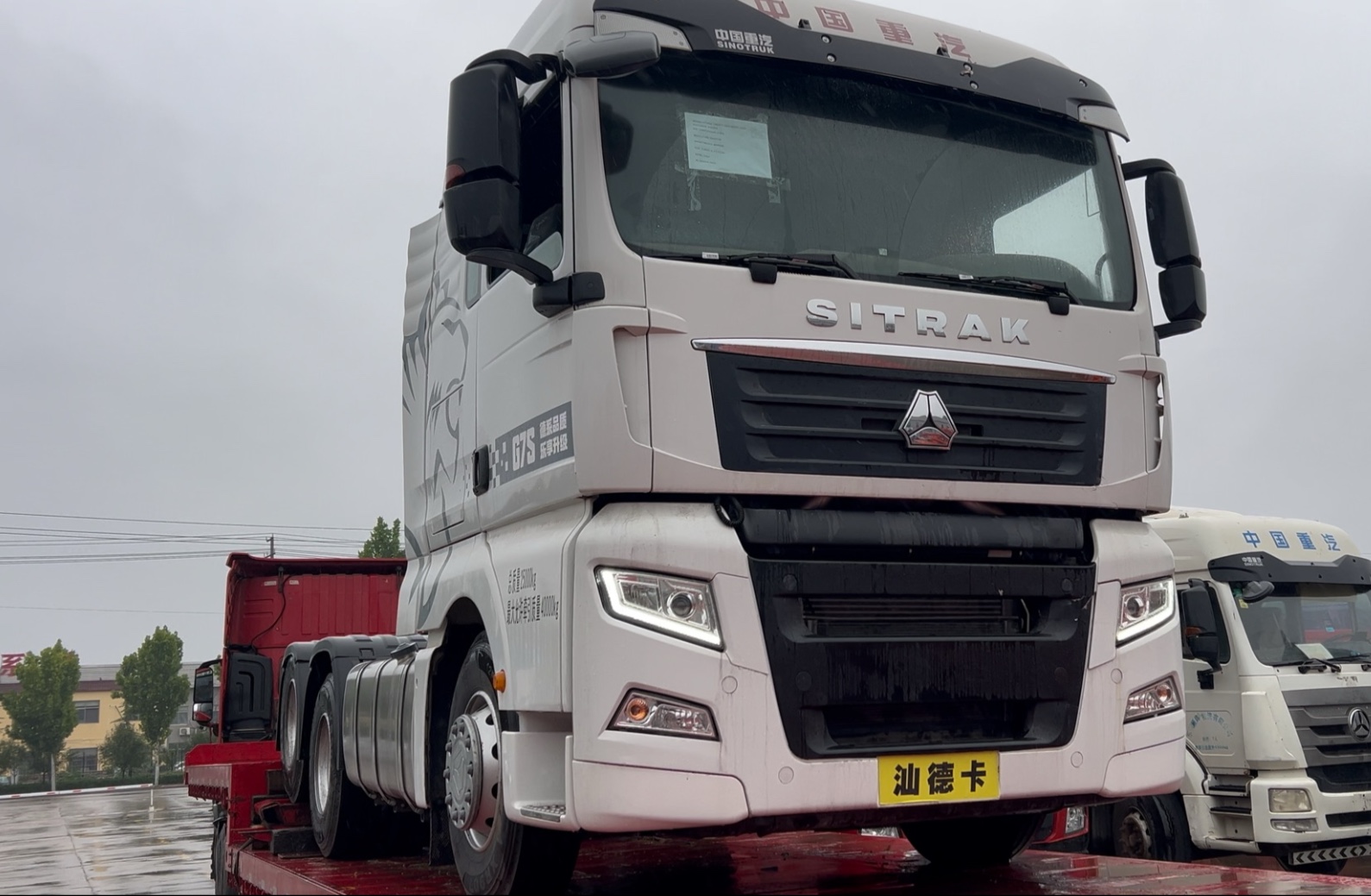 重汽汕德卡g7s 6x4 牵引车,出发非洲阿尔及利亚🇩🇿