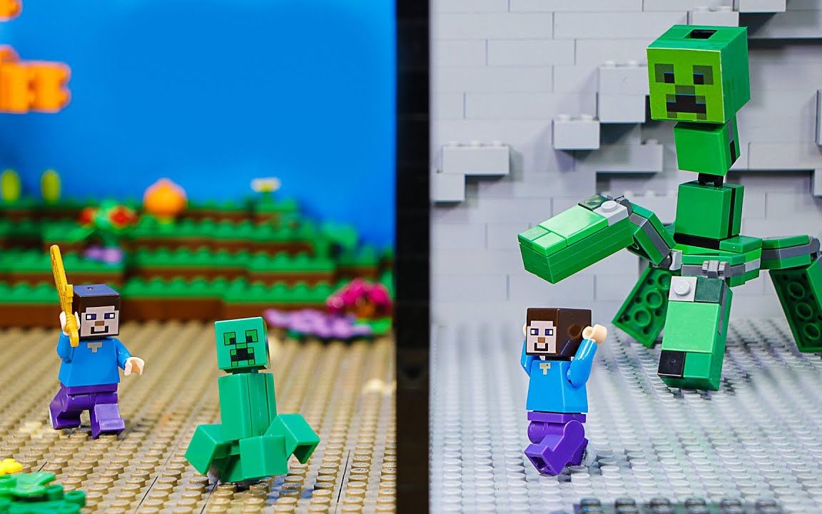 我在硬核minecraft p2中作为爬行者活了100天