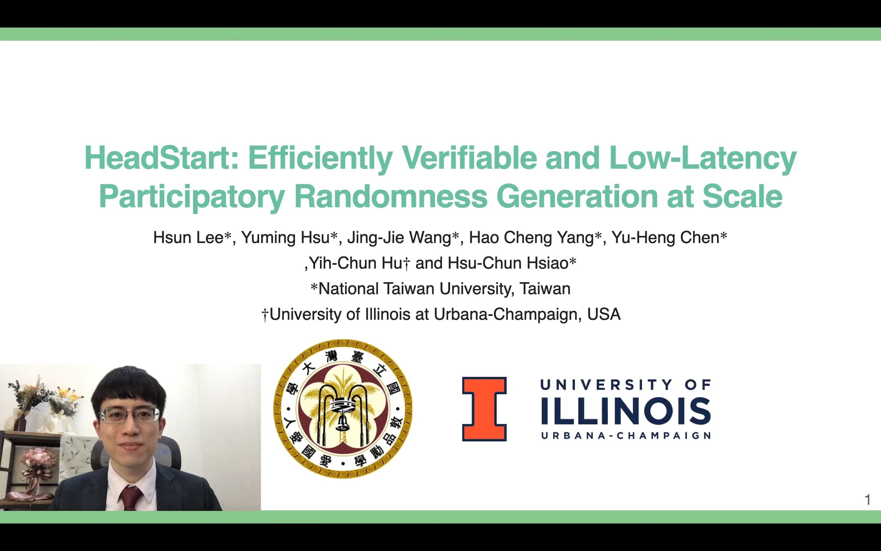 HeadStart Efficiently Verifiable and LowLatency Participatory Randomn Generatio哔哩哔哩bilibili