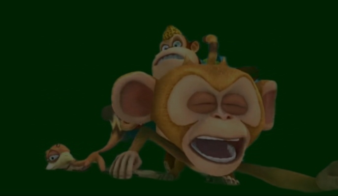 正在帮助吉吉寻找东西的毛毛和蹦蹦