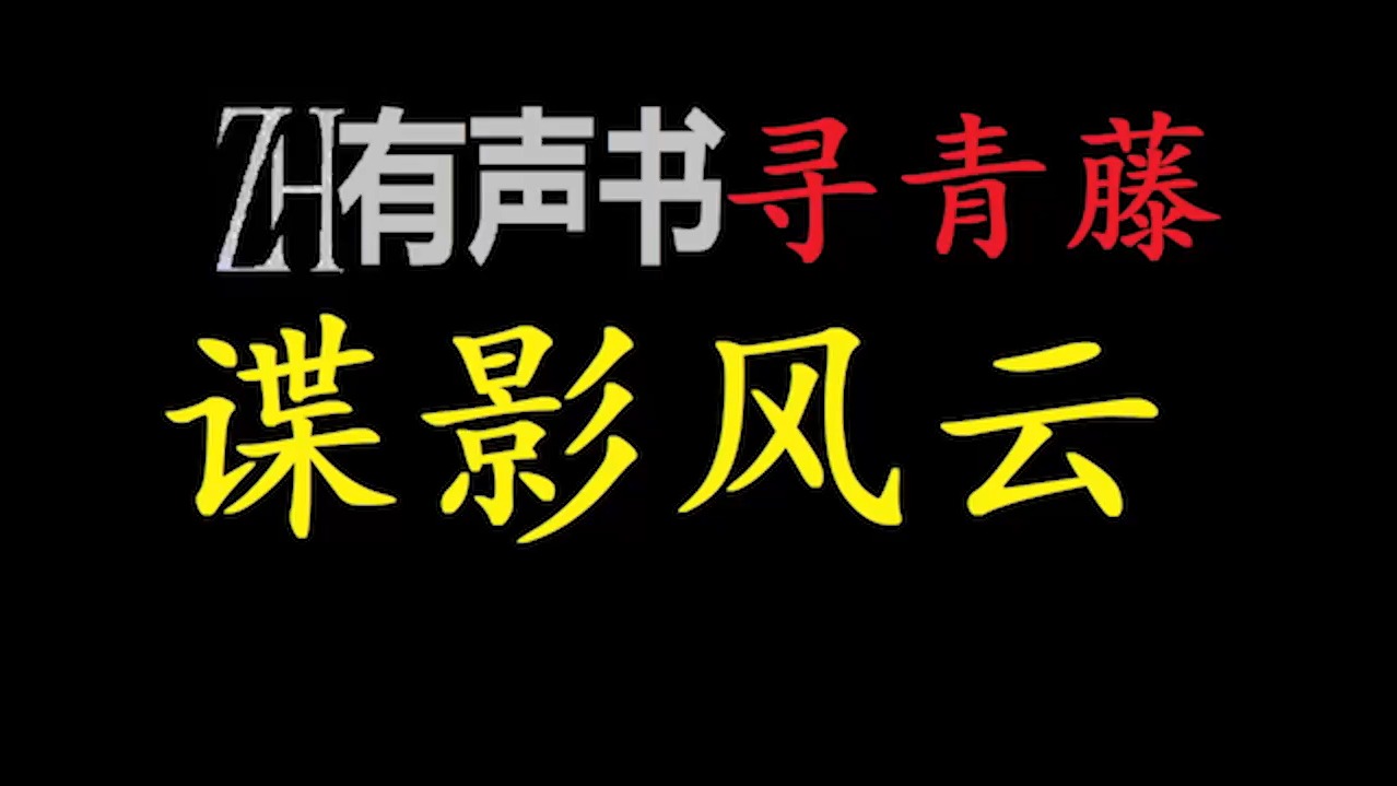 谍影风云【ZH有声便利店感谢收听免费点播专注于懒人】哔哩哔哩bilibili