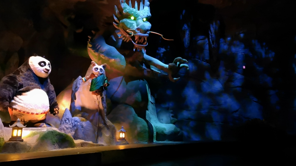 北京环球影城神龙大侠之旅第一排视角