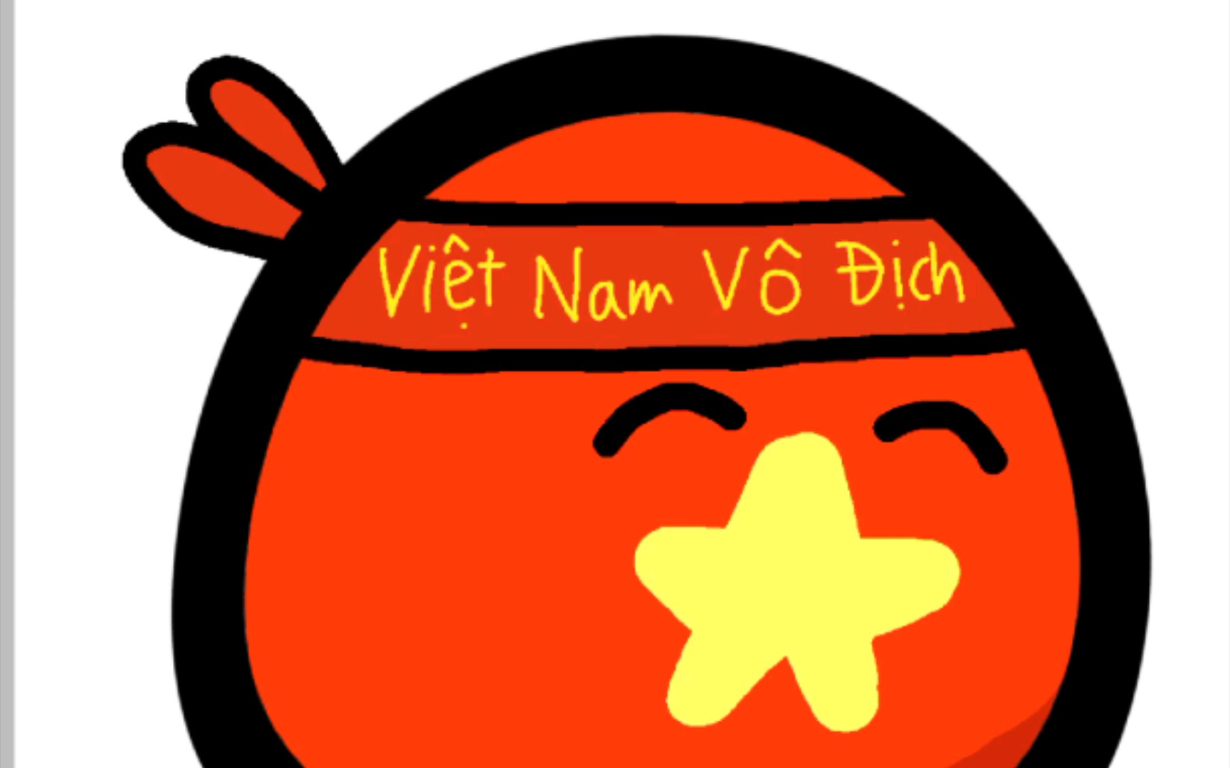画一个大越南球