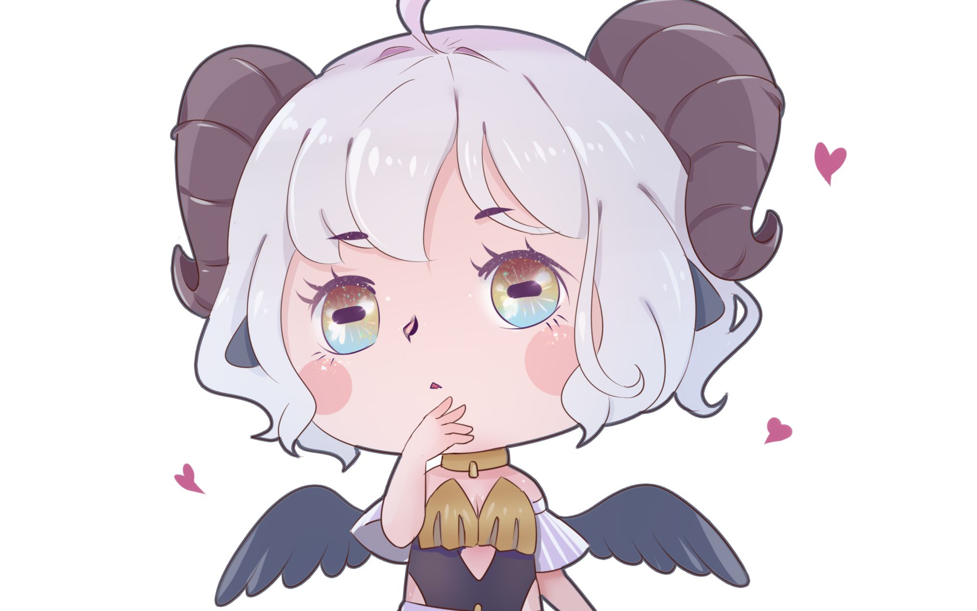 【sai】8倍速,速涂一只q版羊娘_哔哩哔哩 (゜-゜)つロ 干杯~-bilibili