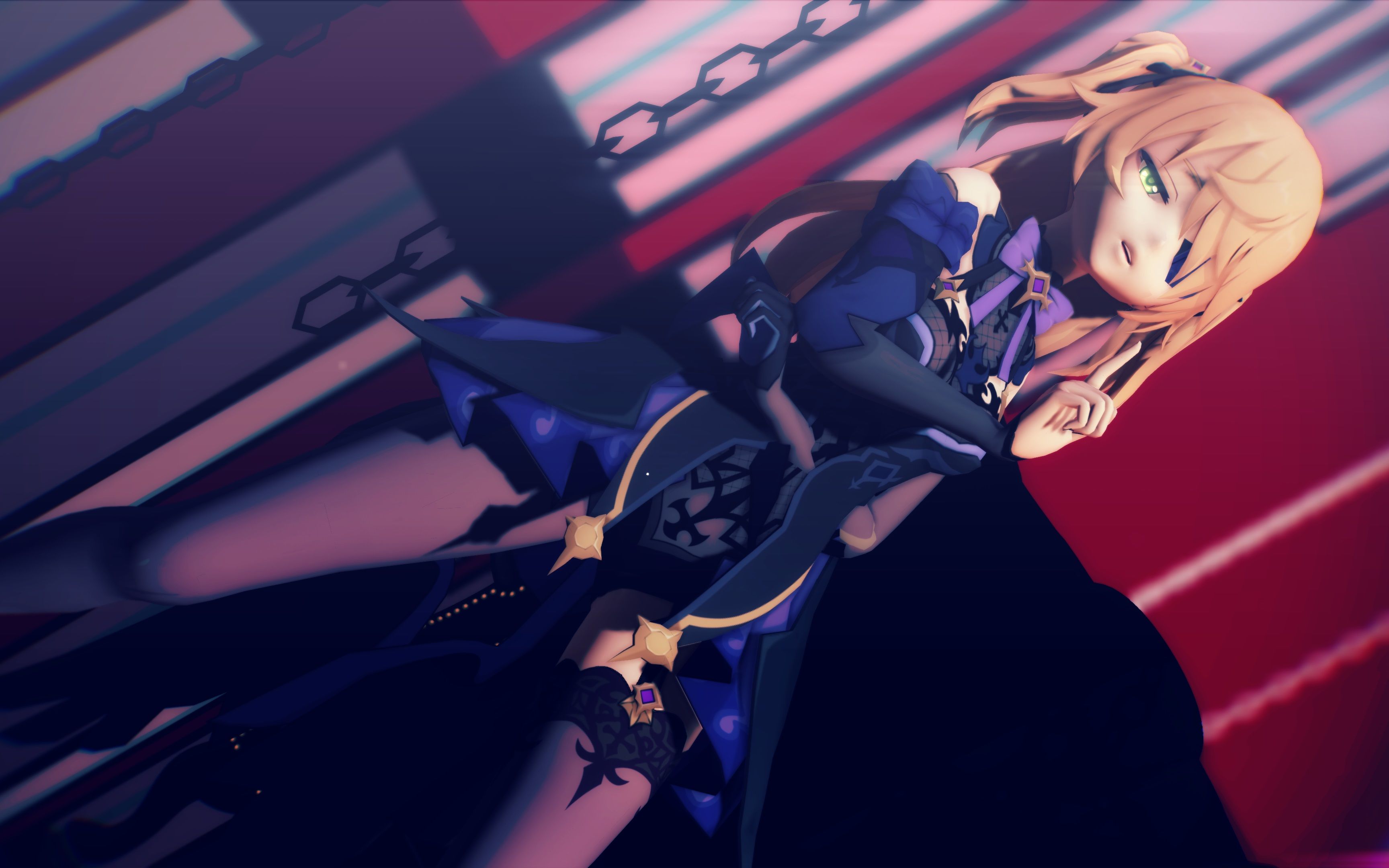 原神mmdking菲谢尔4k