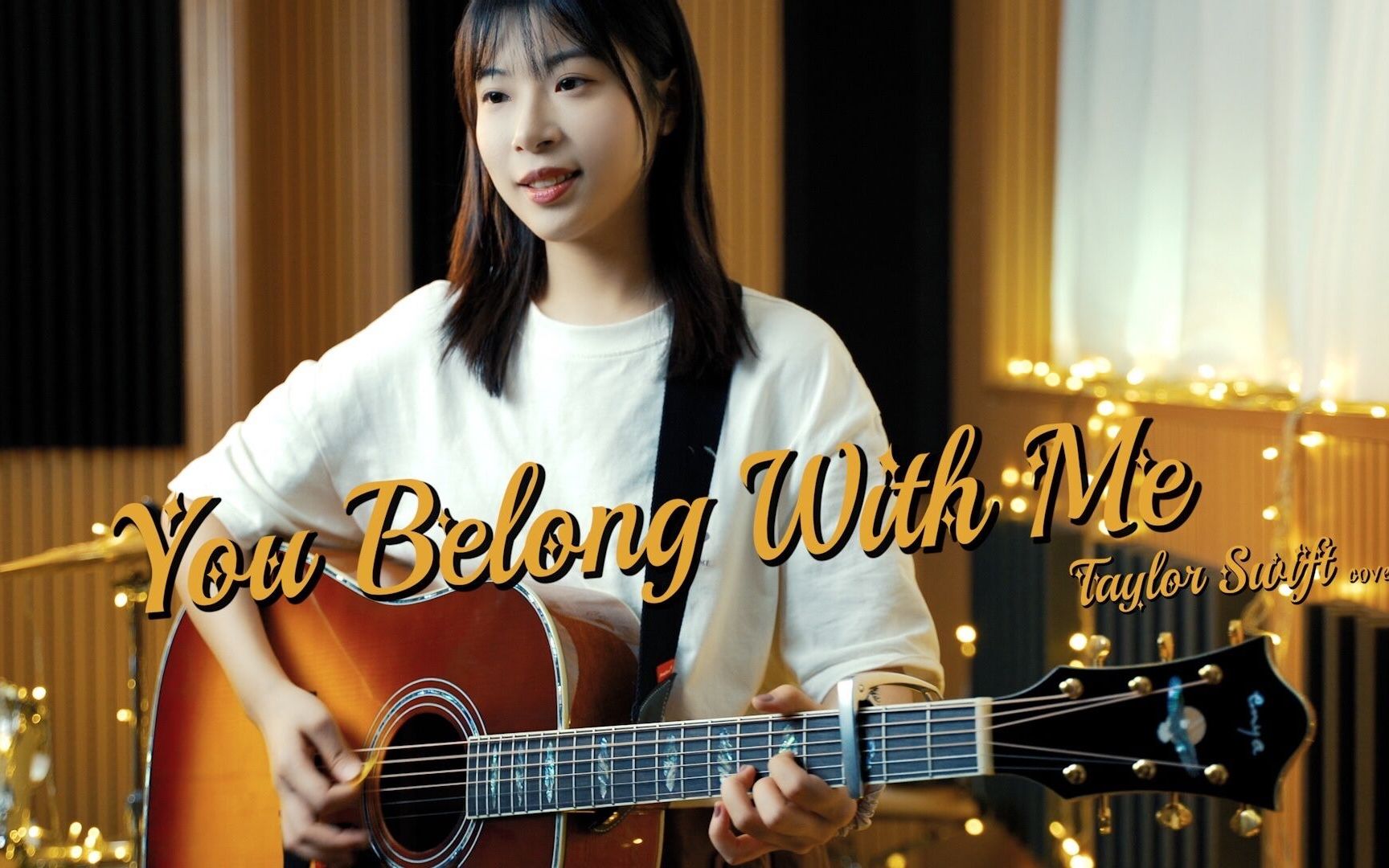 [图]绝美翻唱霉霉《You belong with me》Taylor Swift-吉他弹唱翻唱Cover-大树音乐屋