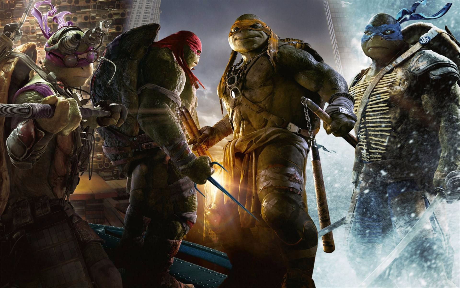 当老曲遇上新电影会发生什么87忍者神龟音乐配上2013年的画面鬼畜效果