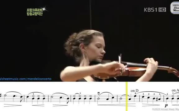 [图]【曲谱同步】门德尔松E小调小提琴协奏曲 希拉里 哈恩 Mendelssohn Violin Concerto E Minor OP64 hilary hahn