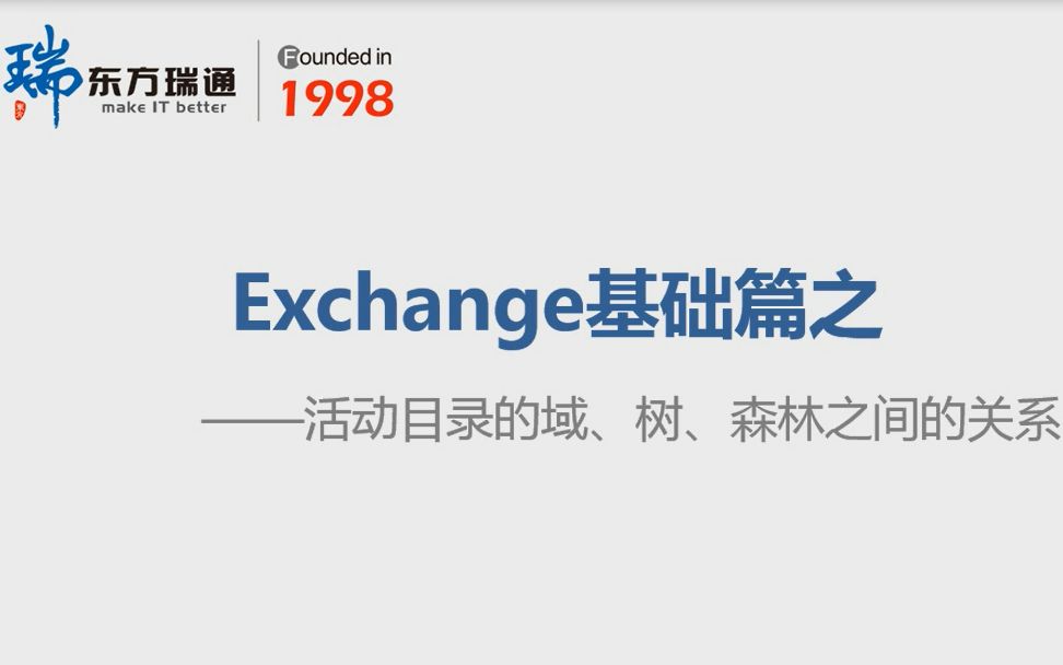 Exchange 活动目录基础之域,树,森林哔哩哔哩bilibili