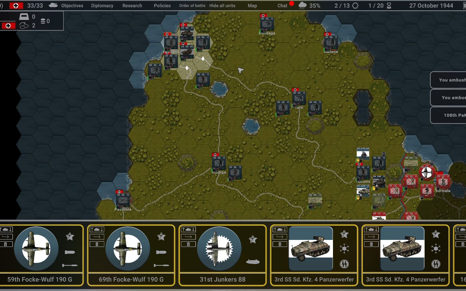 【hex of steel】【城堡行动】德军 库尔兰口袋 普通难度