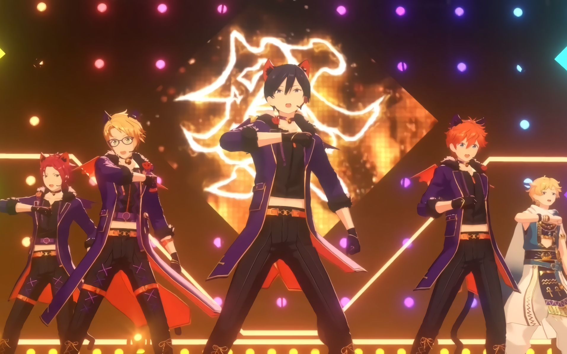 【偶像梦幻祭2】日服新曲『流星花火』ts万圣黑猫版