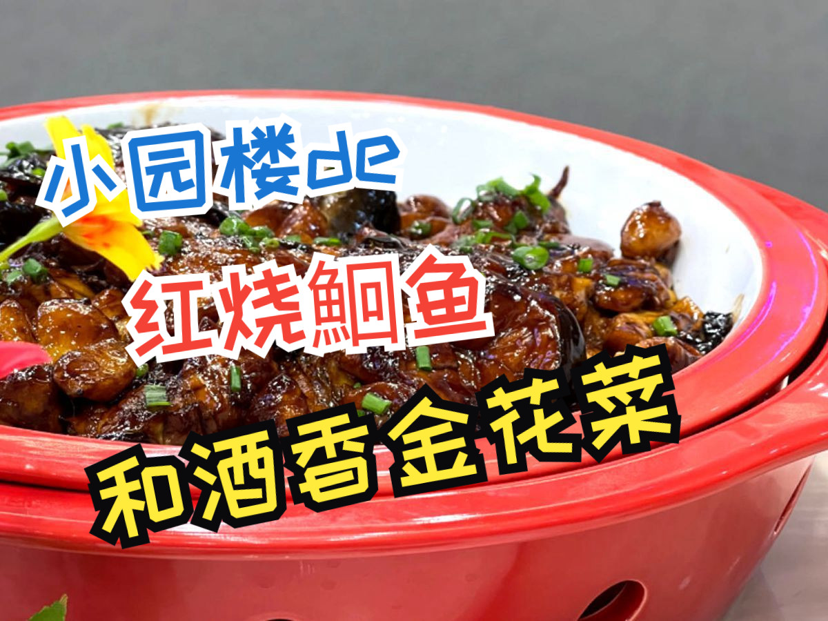 【美食探店】苏州小园楼的红烧鮰鱼和就像金花菜,味道行不行?哔哩哔哩bilibili