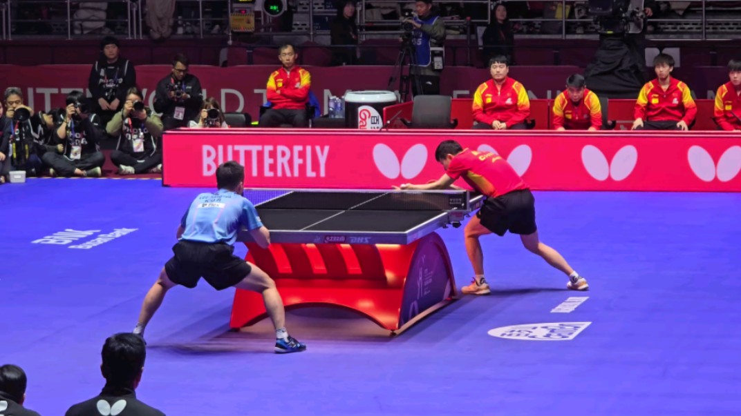 马龙vs李尚洙 2024年釜山世乒赛半决赛 vip观众视角