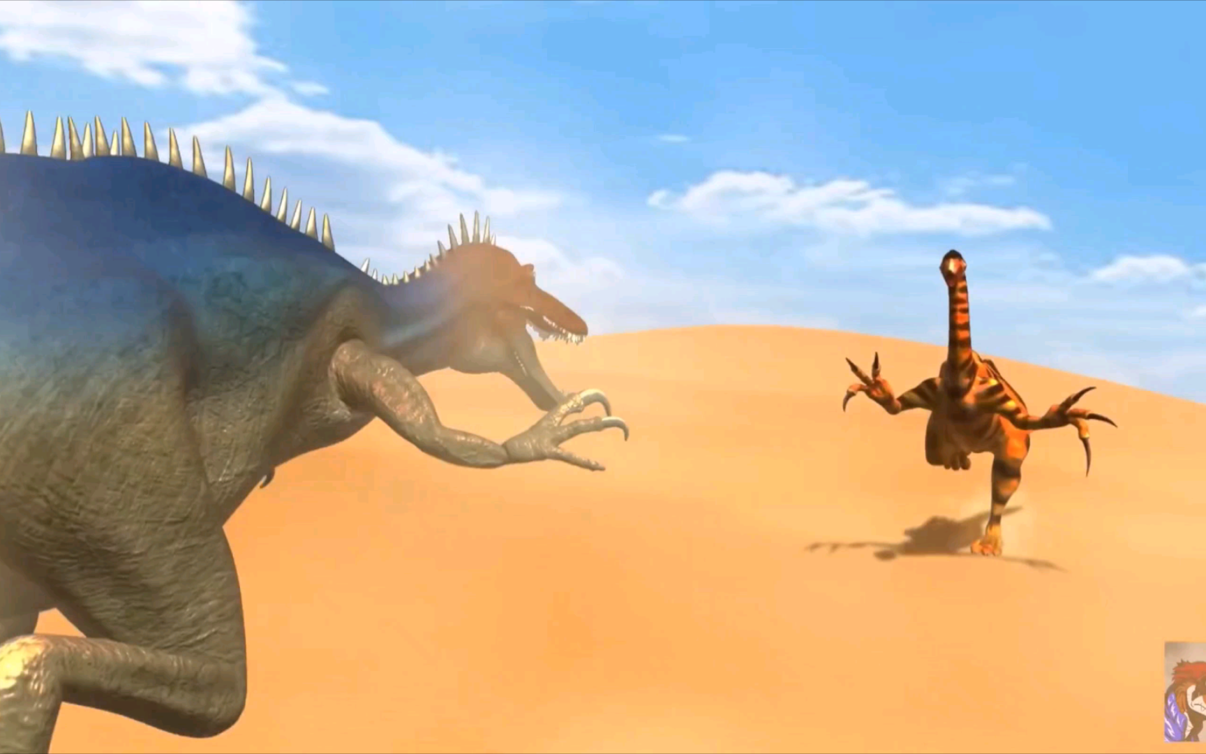 似鳄龙vs镰刀龙倒放