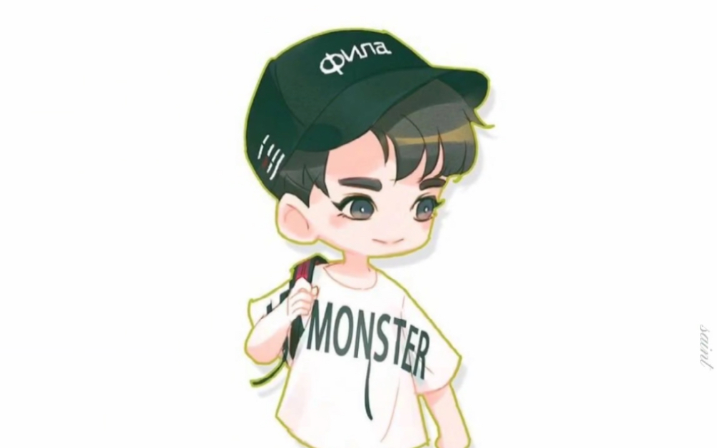 黄明明q版漫画!敲可爱