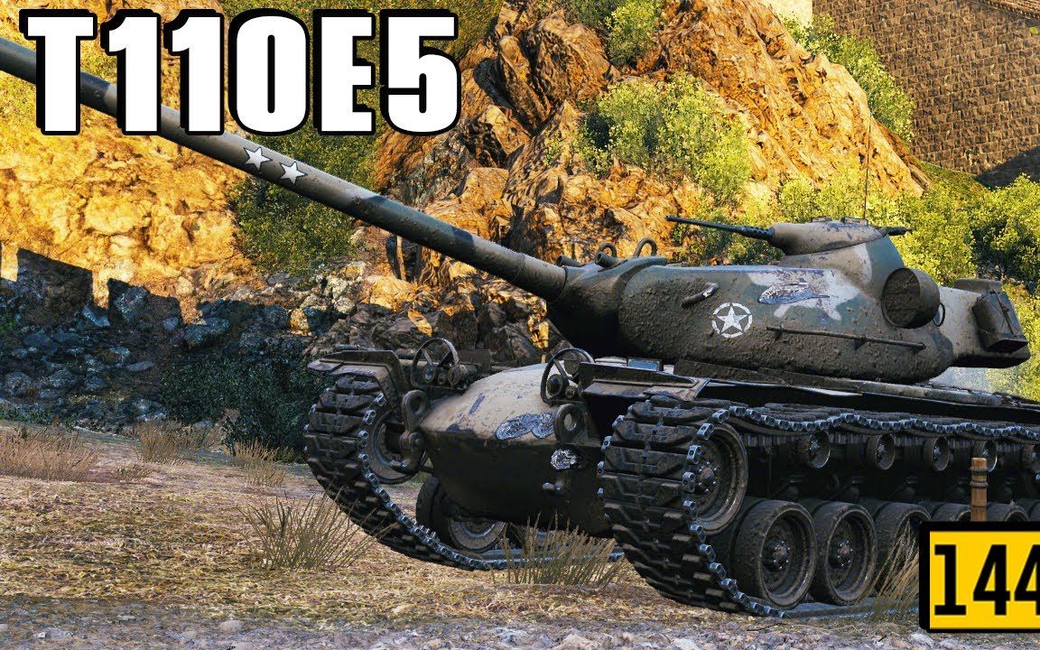 坦克世界worldoftanks美系t110e5万伤1打5八杀8502输出第一百七十九期