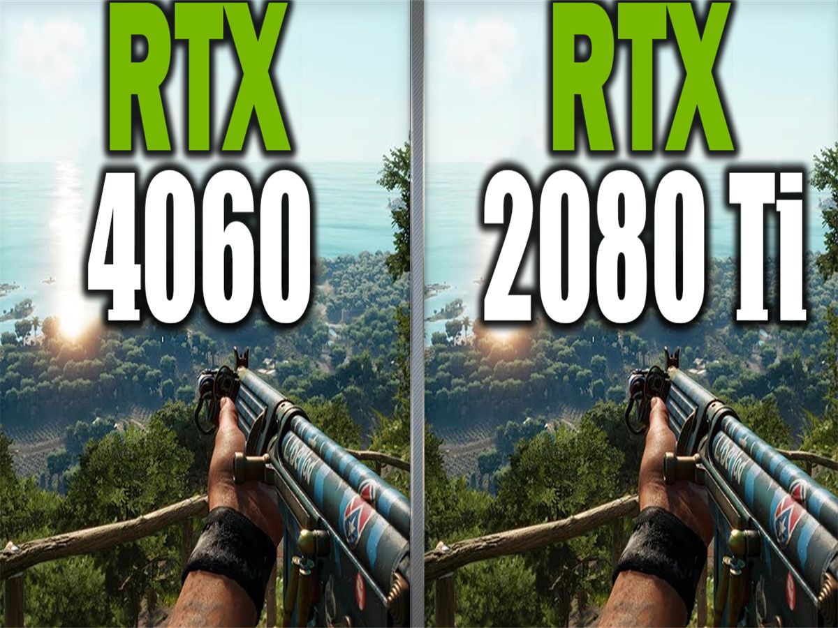 rtx 2080ti 11g vs rtx 4060 8g 显卡光追性能对比(1080p分辨率测试