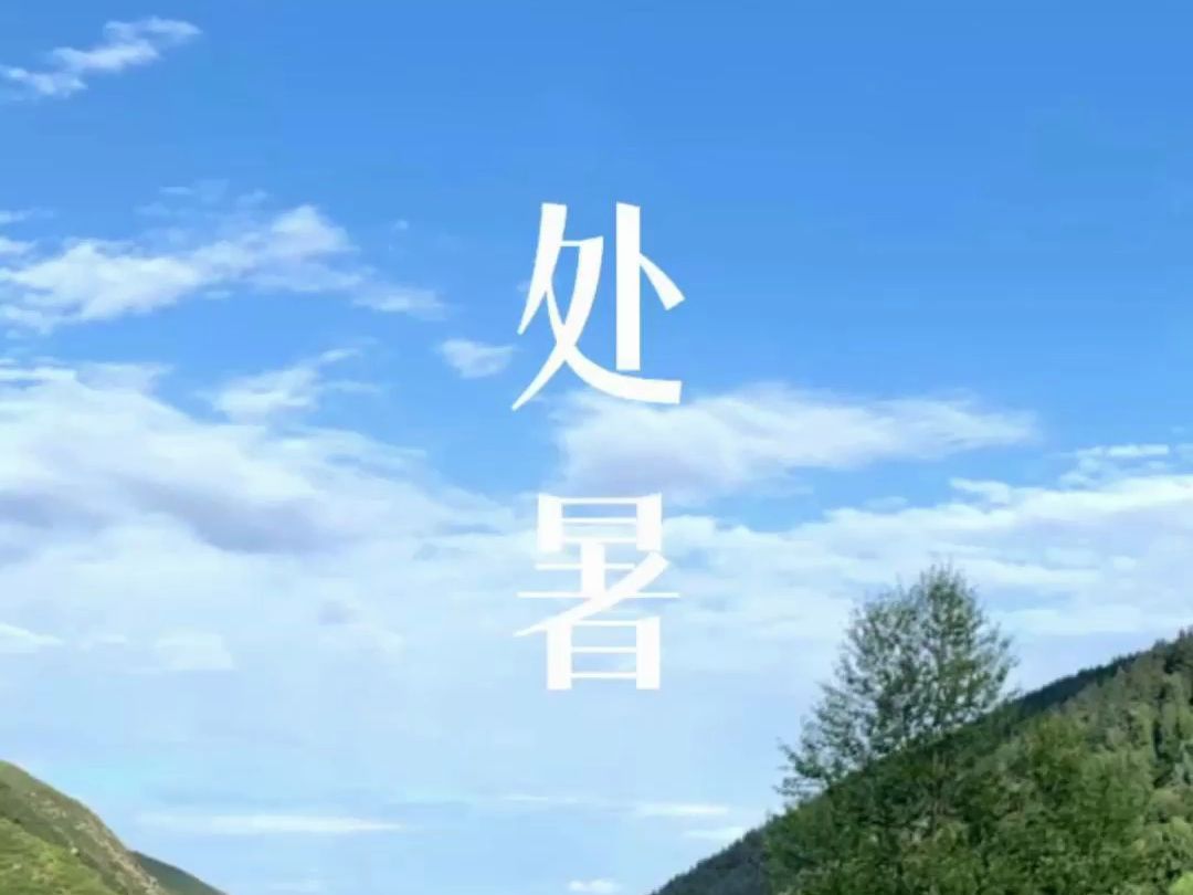 今日处暑丨未觉夏已尽,时至已新秋哔哩哔哩bilibili