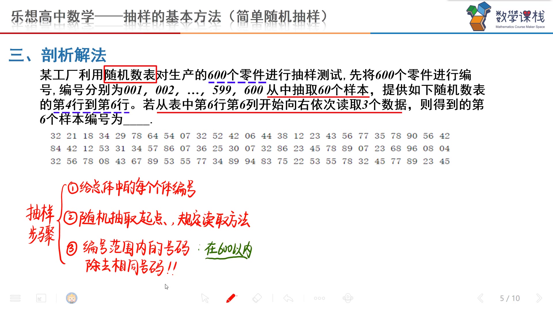 高中数学解题十九—抽样的基本方法哔哩哔哩bilibili