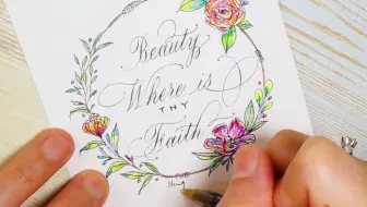 原子笔花体字 哔哩哔哩 Bilibili