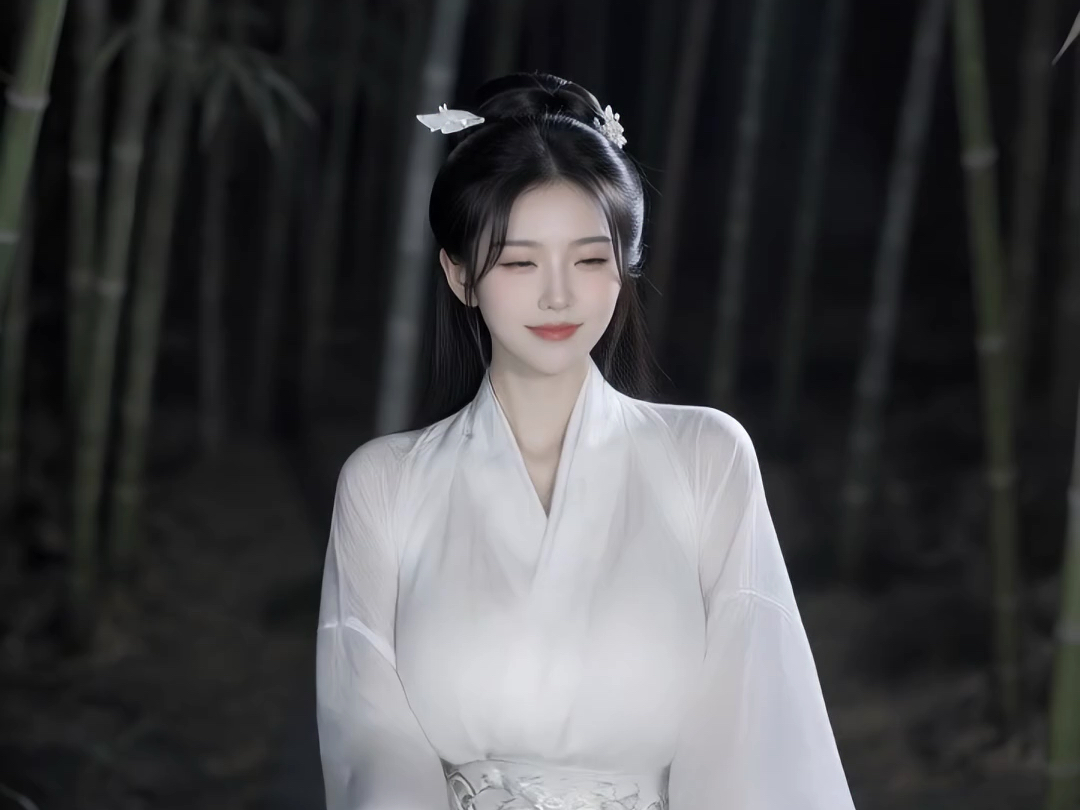 深夜竹林，跳一支舞蹈