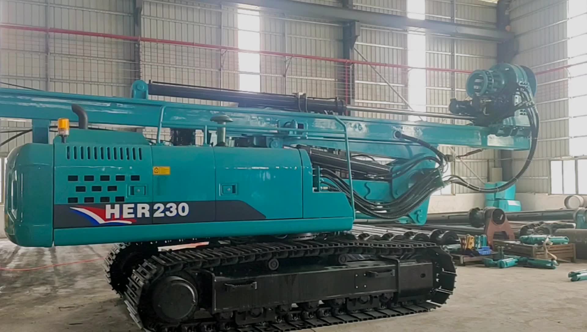 旋挖钻机生产车间装配调试一角海峨旋挖机助力基建工程