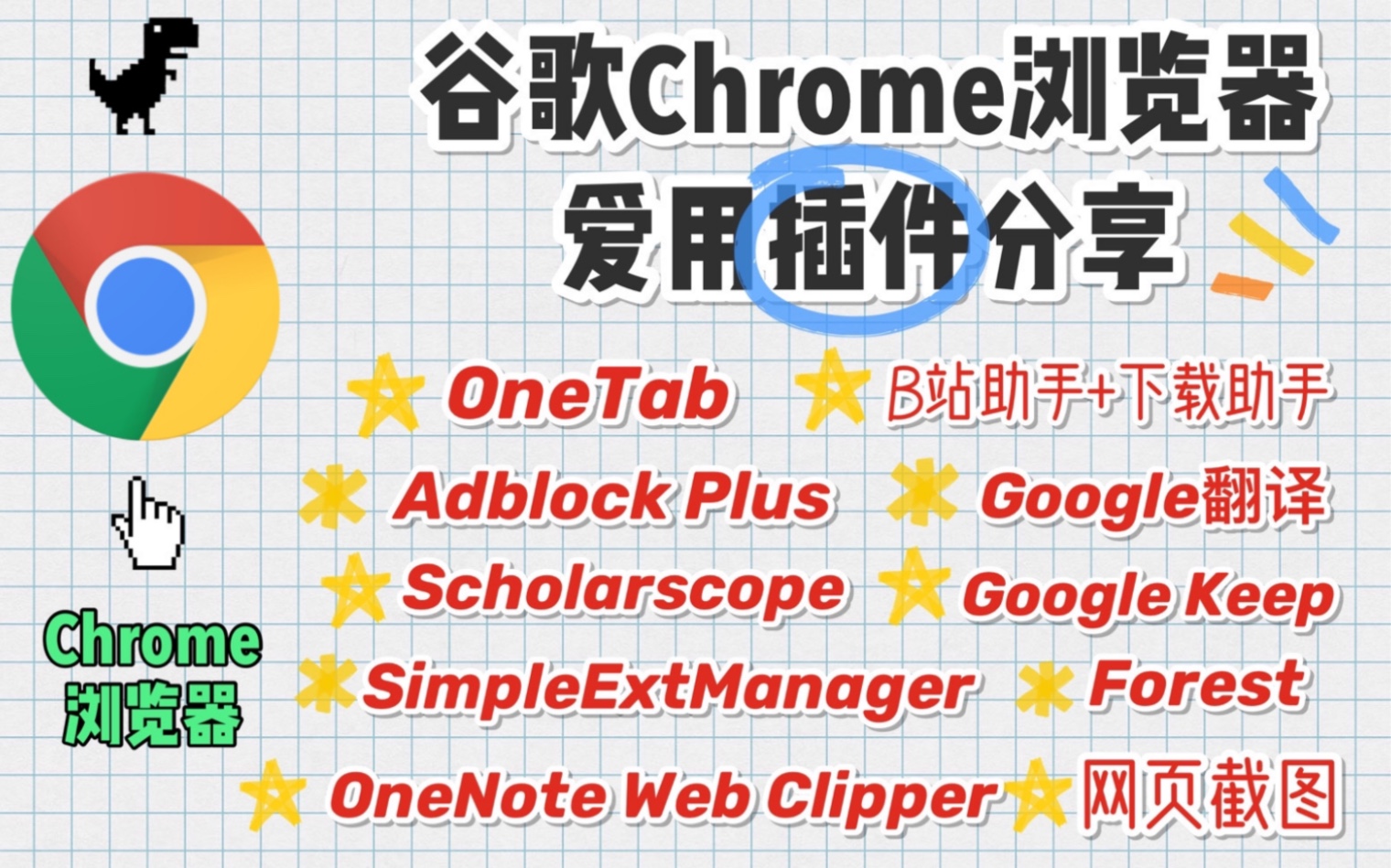 【Chrome浏览器】我常用的11个Chrome扩展程序推荐|效率类|学习类|网页管理类|个人向哔哩哔哩bilibili