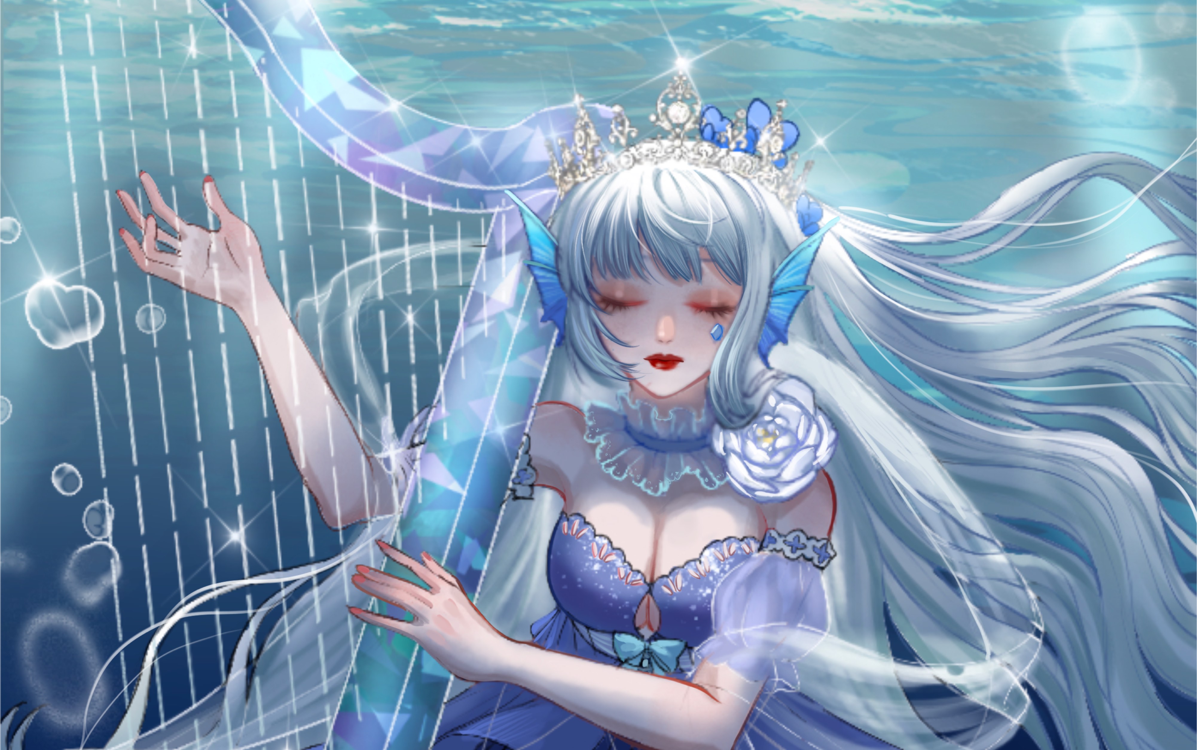 【procreate绘画】一只海妖的绘制过程