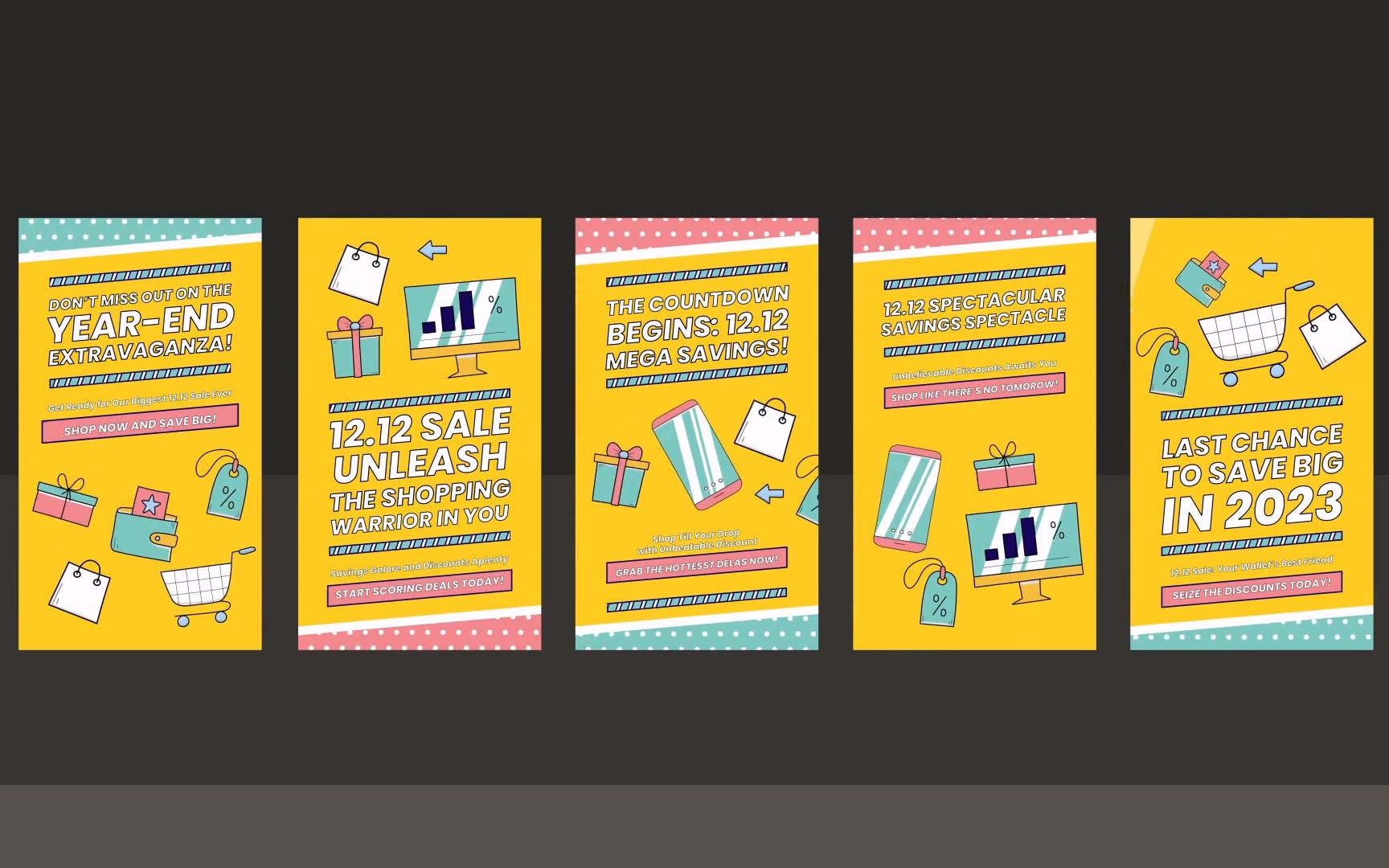 商场促销活动宣传单海报 开屏广告动态封面排版海报设计模板艺术