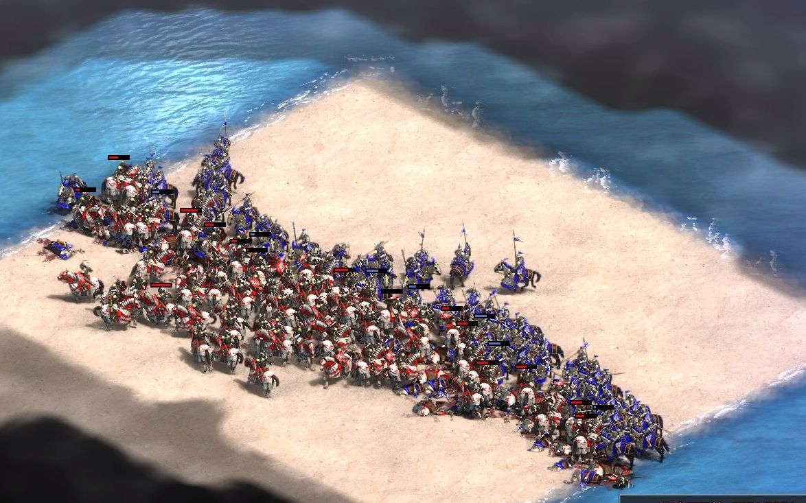 【帝国时代】100游侠vs100蒙古精锐草原突骑_帝国时代2