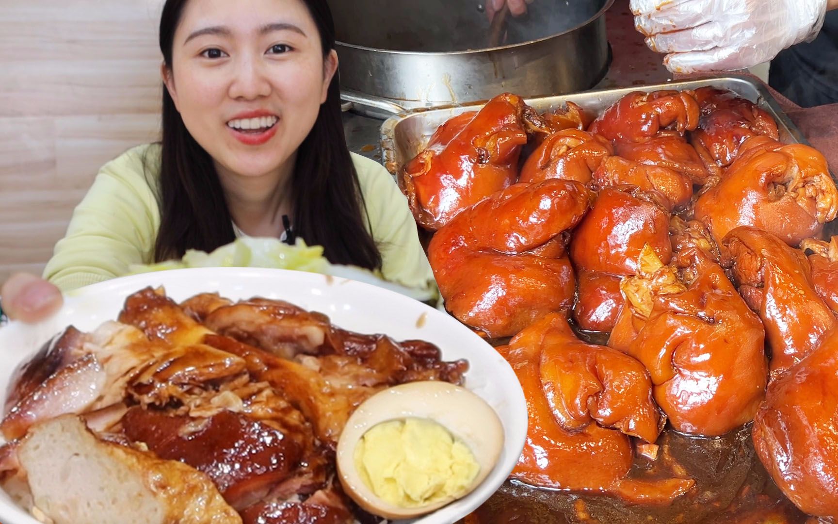 [图]深圳最常见快餐——隆江猪脚饭！猪蹄剁小块配米饭，40大份沉甸甸