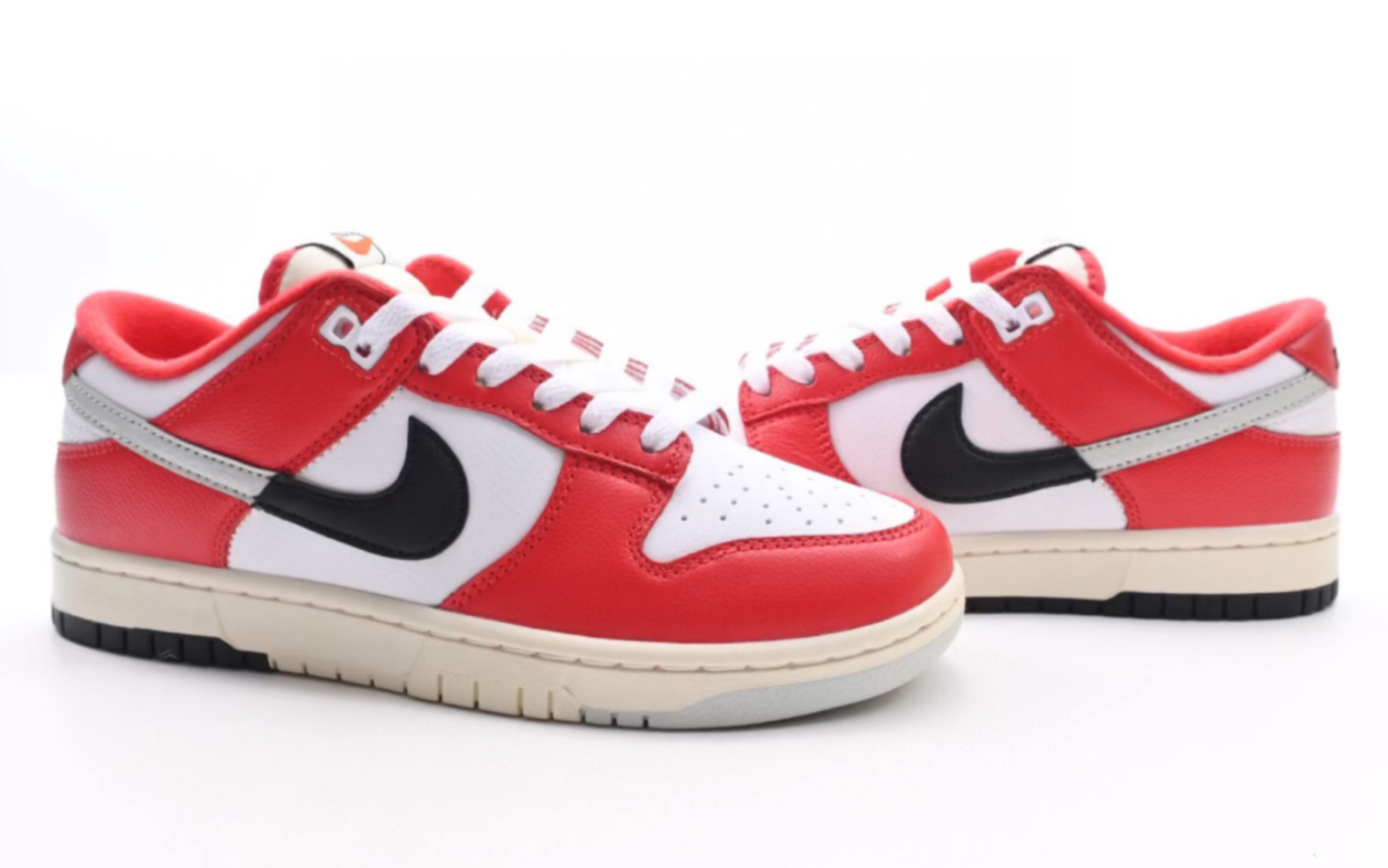 耐克 nike dunk low chicago split 芝加哥拆分拼色皮面运动板鞋dz