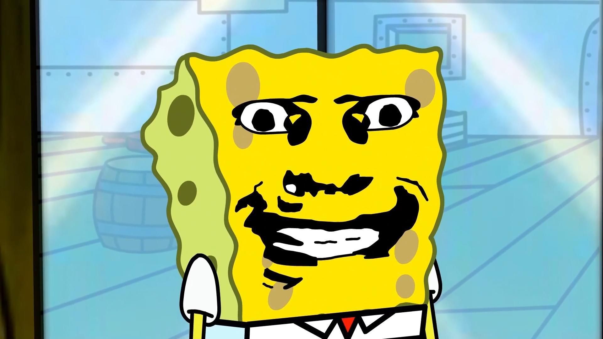 儿童动画:海绵宝宝被蒙面人导致表情大变身,派大星惊声尖叫!