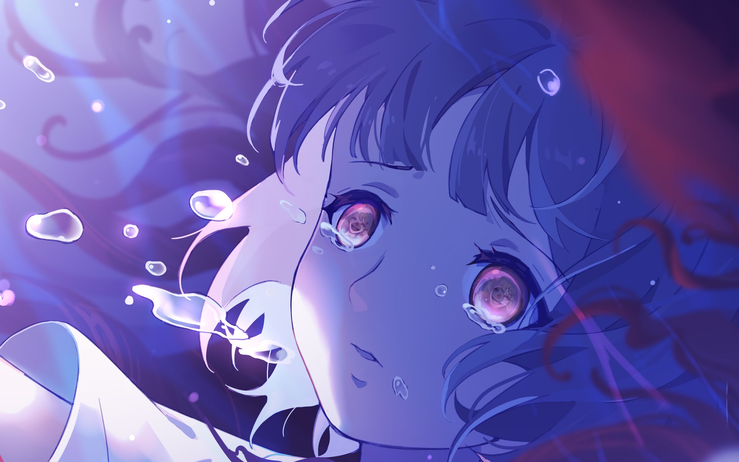 【稿子】深海同人壁纸绘画过程