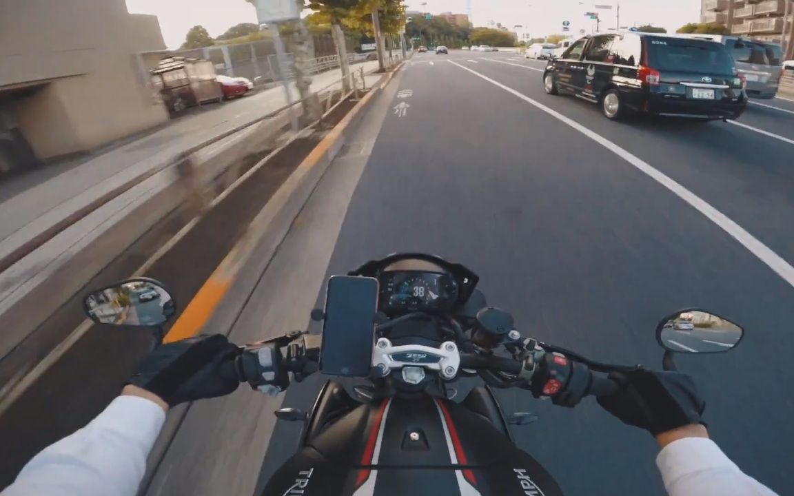 第一视角摩托车bgm自制东京市内街道骑行drive20187