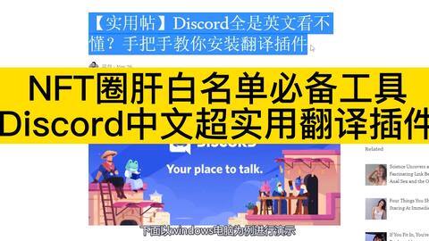 Discord客户端自动翻译插件 哔哩哔哩
