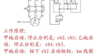 Download Video: 普及电工知识之两地启停控制 #电工 #电工知识 #零基础学电工