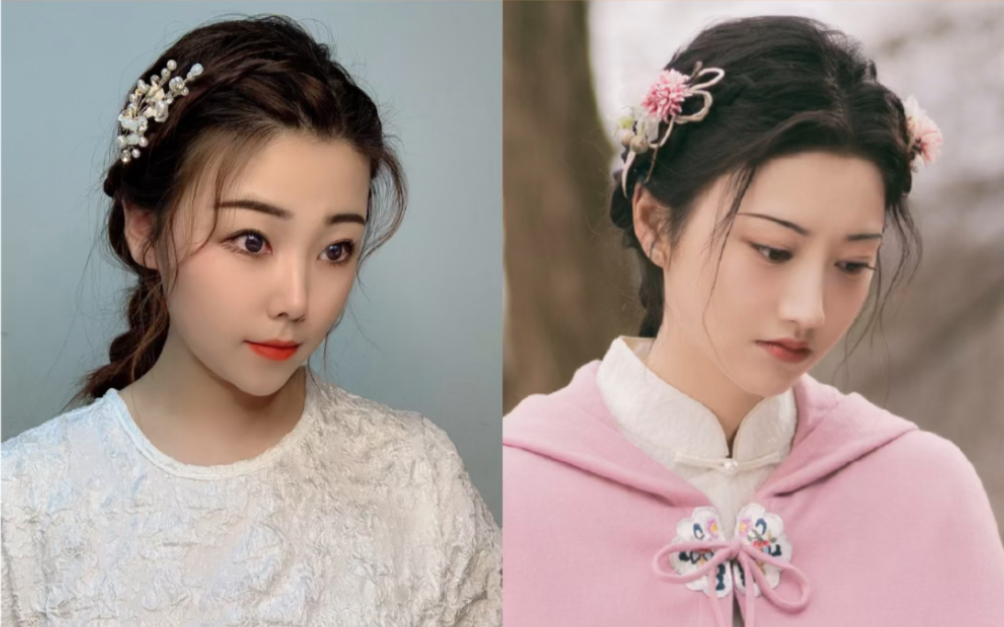 百搭不挑人,简单好学,#编发教程 #明星同款发型 #景甜司藤造型