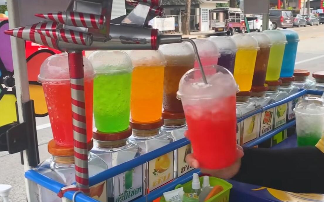 泰国街头饮料图片