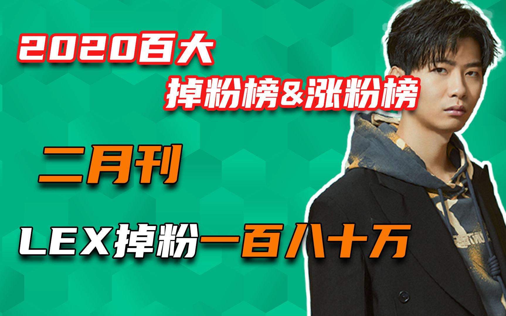lex二月掉粉一百八十万!