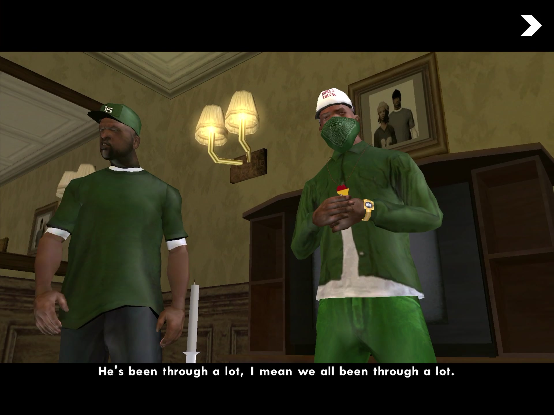 圣安地列斯绿色sabre车ipad通关版