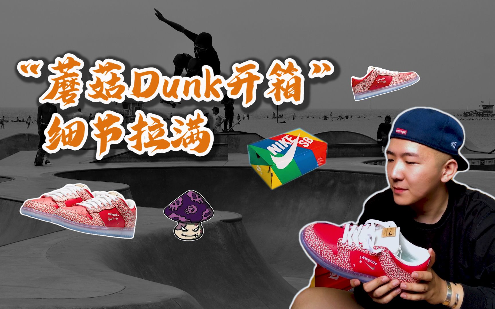 小众球鞋安利 丨stingwater x dunk sb蘑菇dunk开箱!
