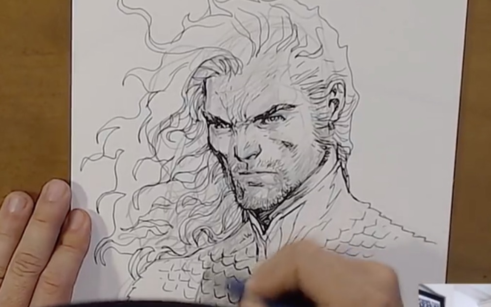 jim lee绘制超级英雄海王