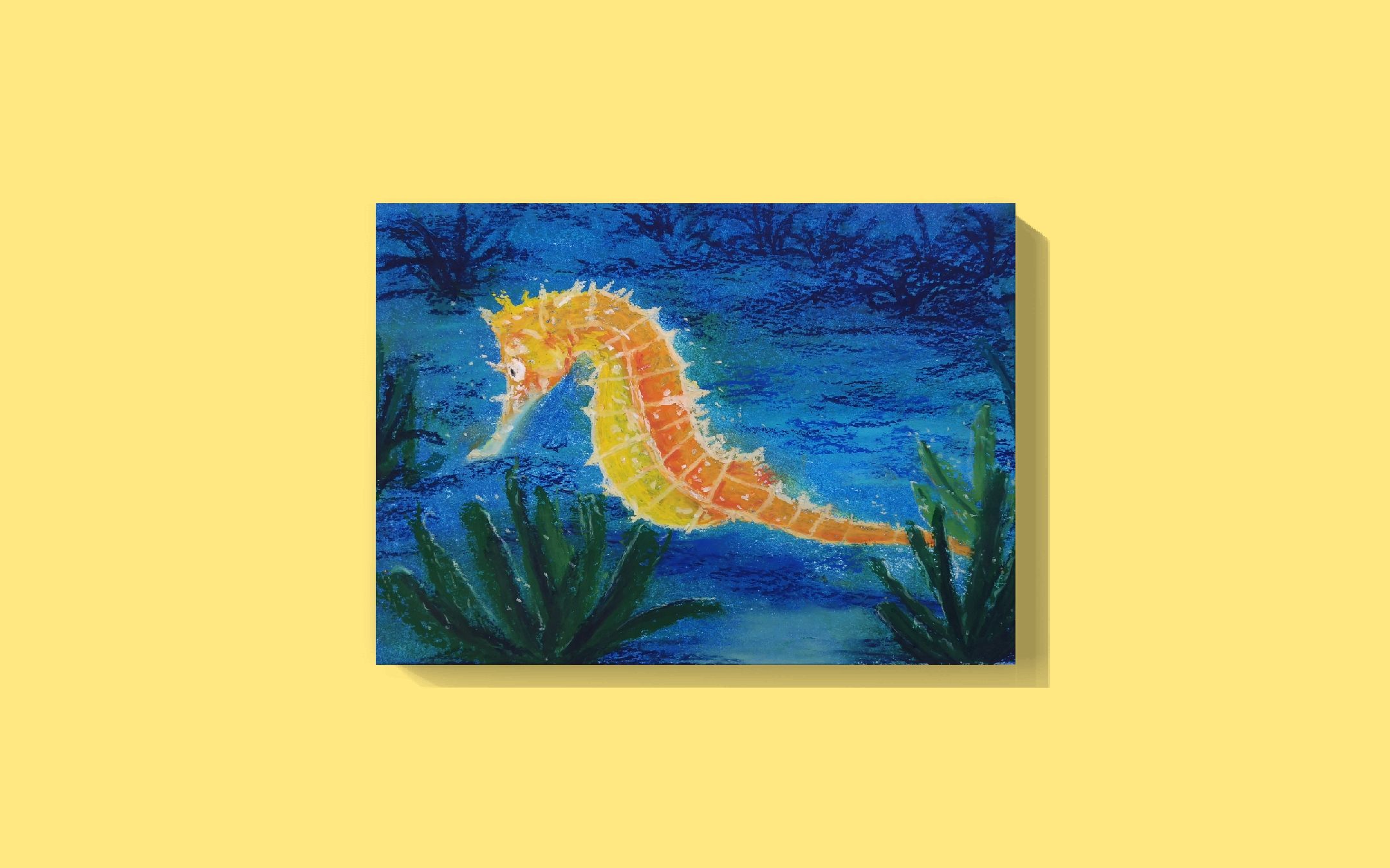 油画棒day12海马